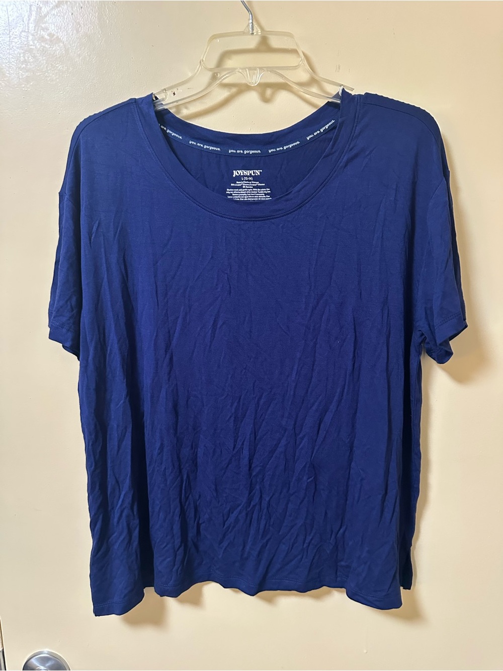 Joyspun Classic Crewneck Tee in Royal Blue